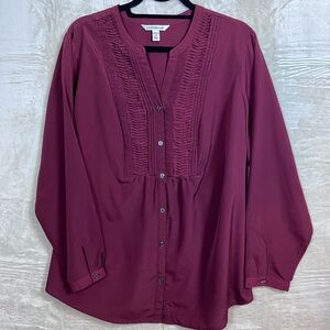 Croft & Barrow Women’s Plus Size Blouse 1X